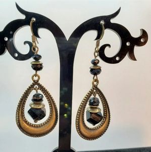 Premier Designs Jewelry Copper Moon Earrings .